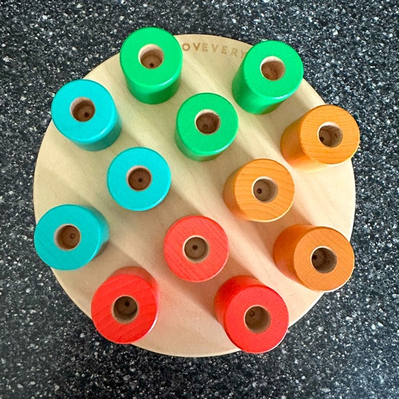 Lovevery Other - Lovevery Wooden Stacking Peg Board